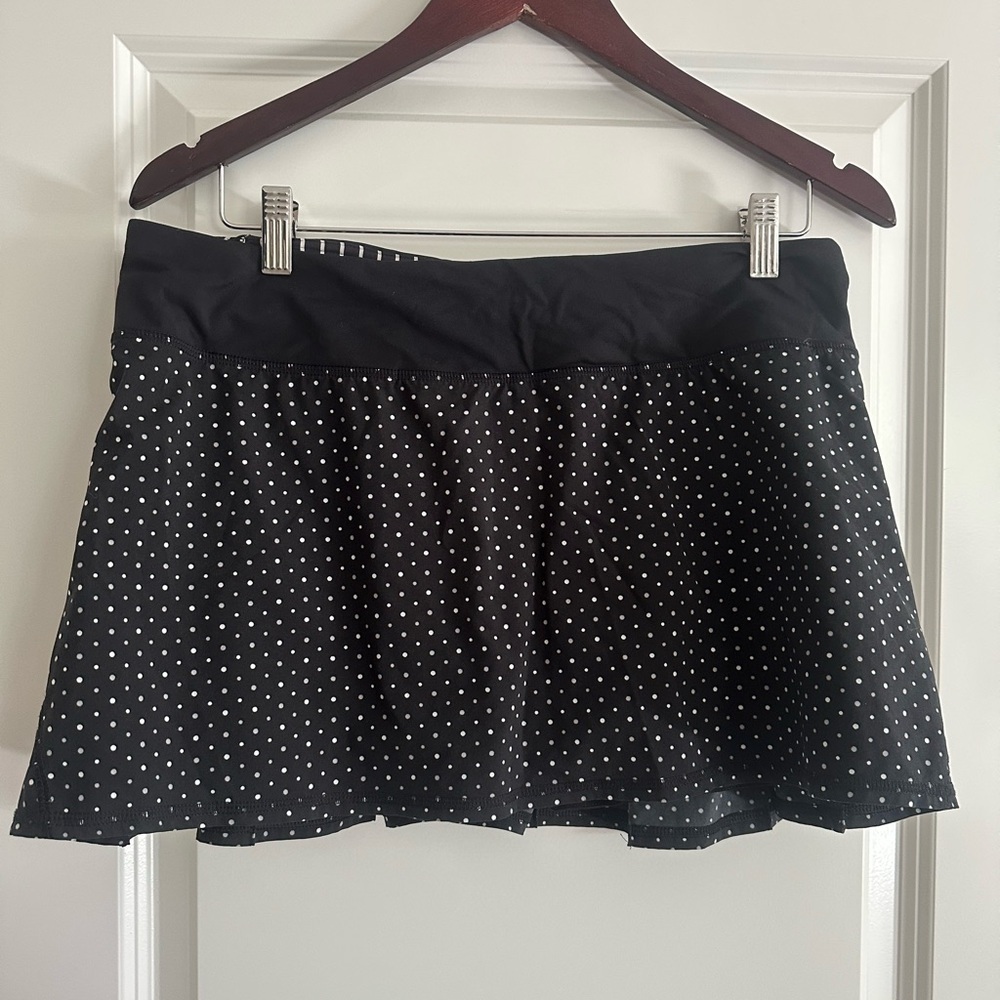 Lululemon Black Polka Dot Tennis Skirt